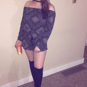 Off the shoulder romper!